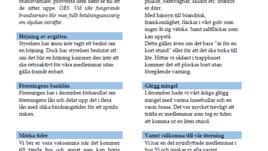 nyhetsbrev januari 2025